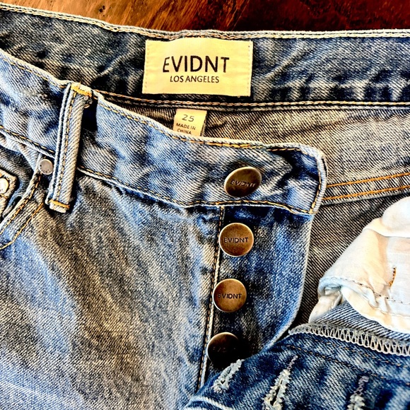 EVIDNT Los Angeles High Rise Straight Jeans Light Wash Size 25 - Picture 3 of 7